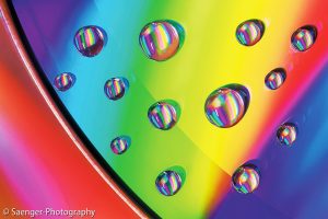 Wassetropfen auf CDs