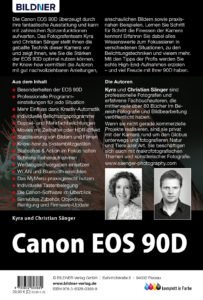 Canon EOS 90D: Buchrücken