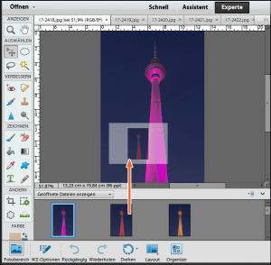 Ebenen stapeln mit Photoshop Elements