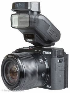 Canon PowerShot G3 X mit Speedlite 270EX II