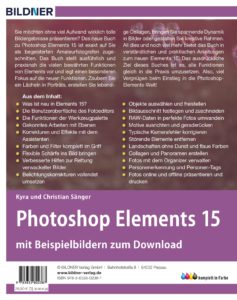 Photoshop Elements 15 Praxisbuch Rückseite